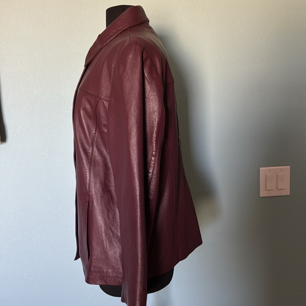 Austin Reed leather jacket - Picture 2 of 5